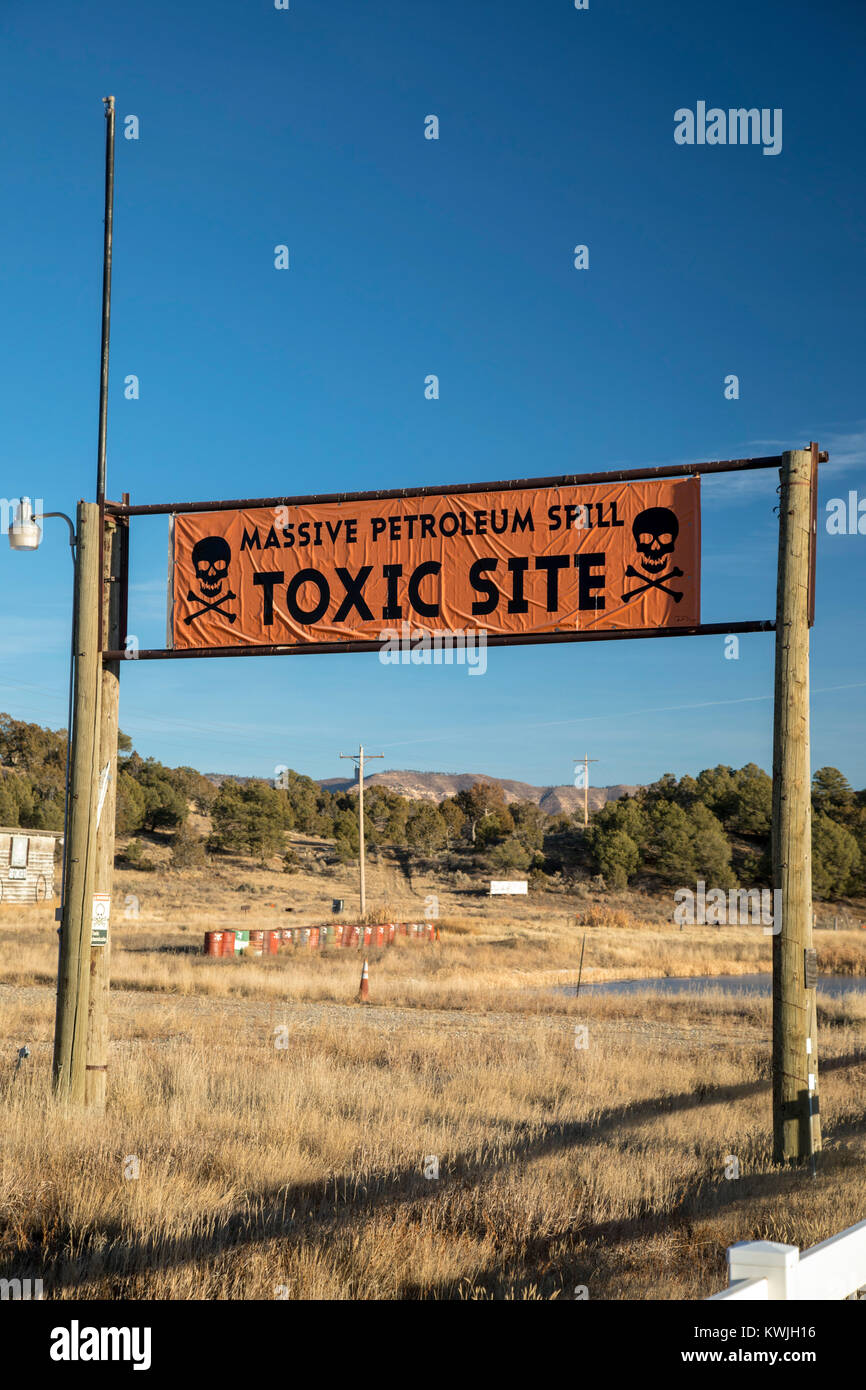 Mancos, Colorado A closed Sinclair gas station/convenience store with leaking underground