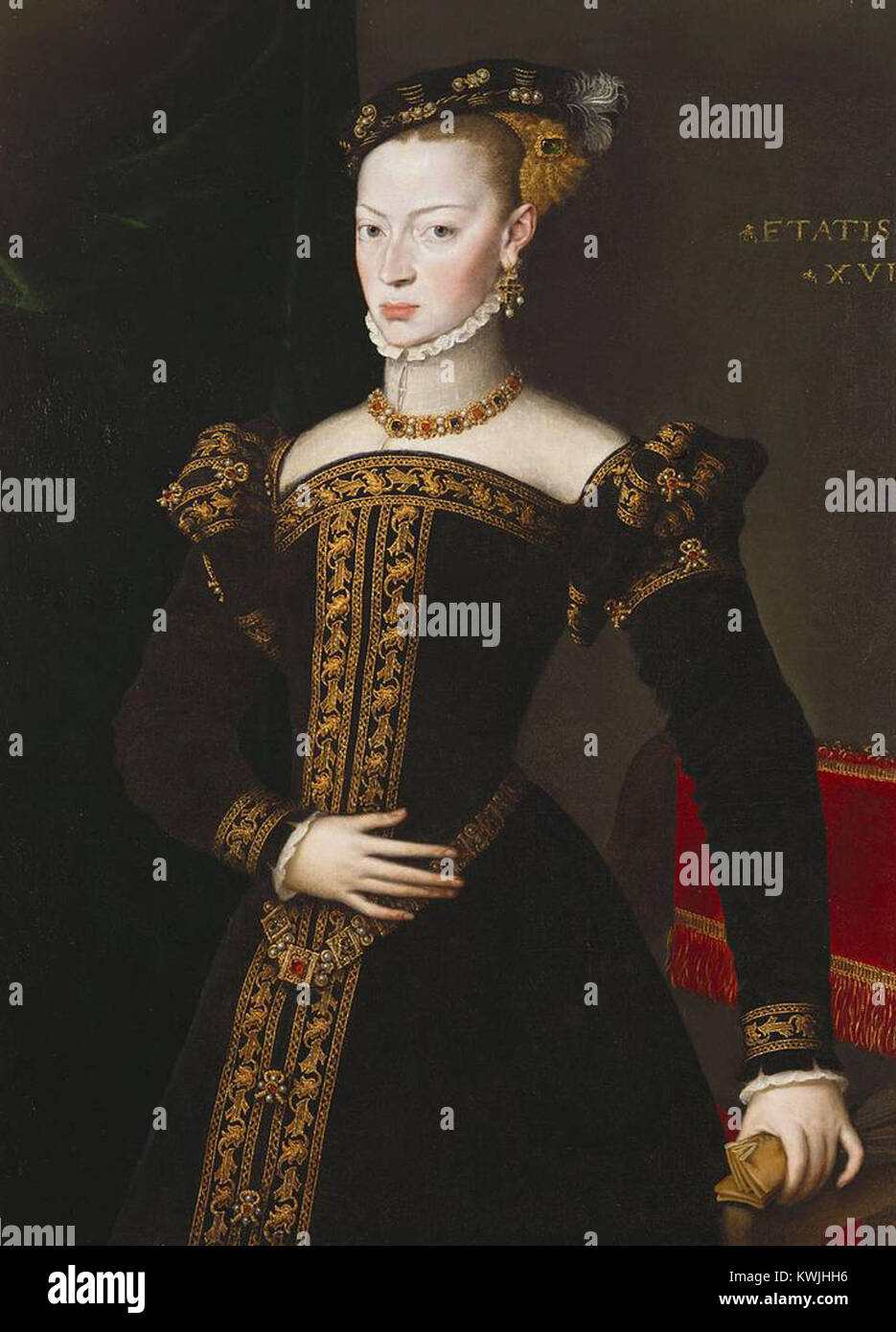 Juana de Austria, por Alonso Sánchez Coello Stock Photo