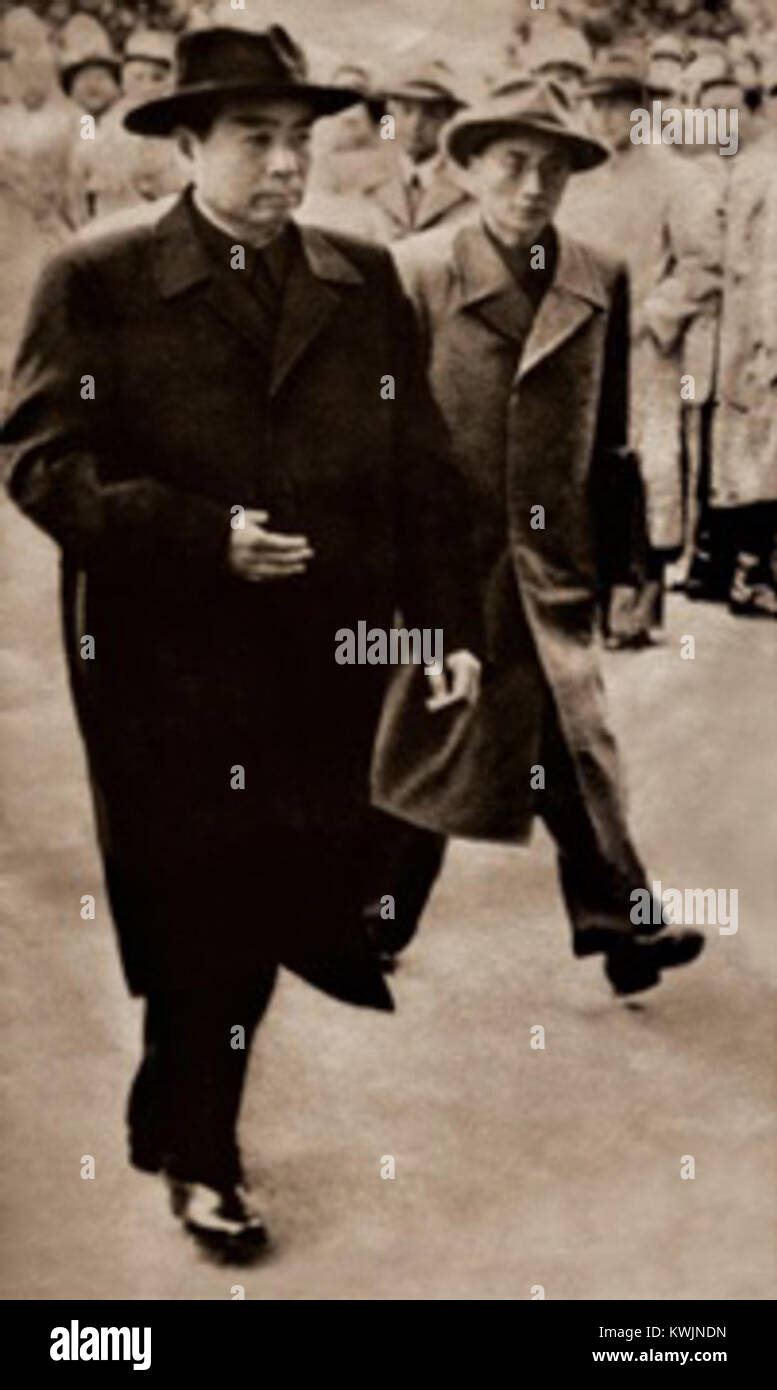Zhou Enlai at Geneva Conference, 1954 Stock Photo - Alamy