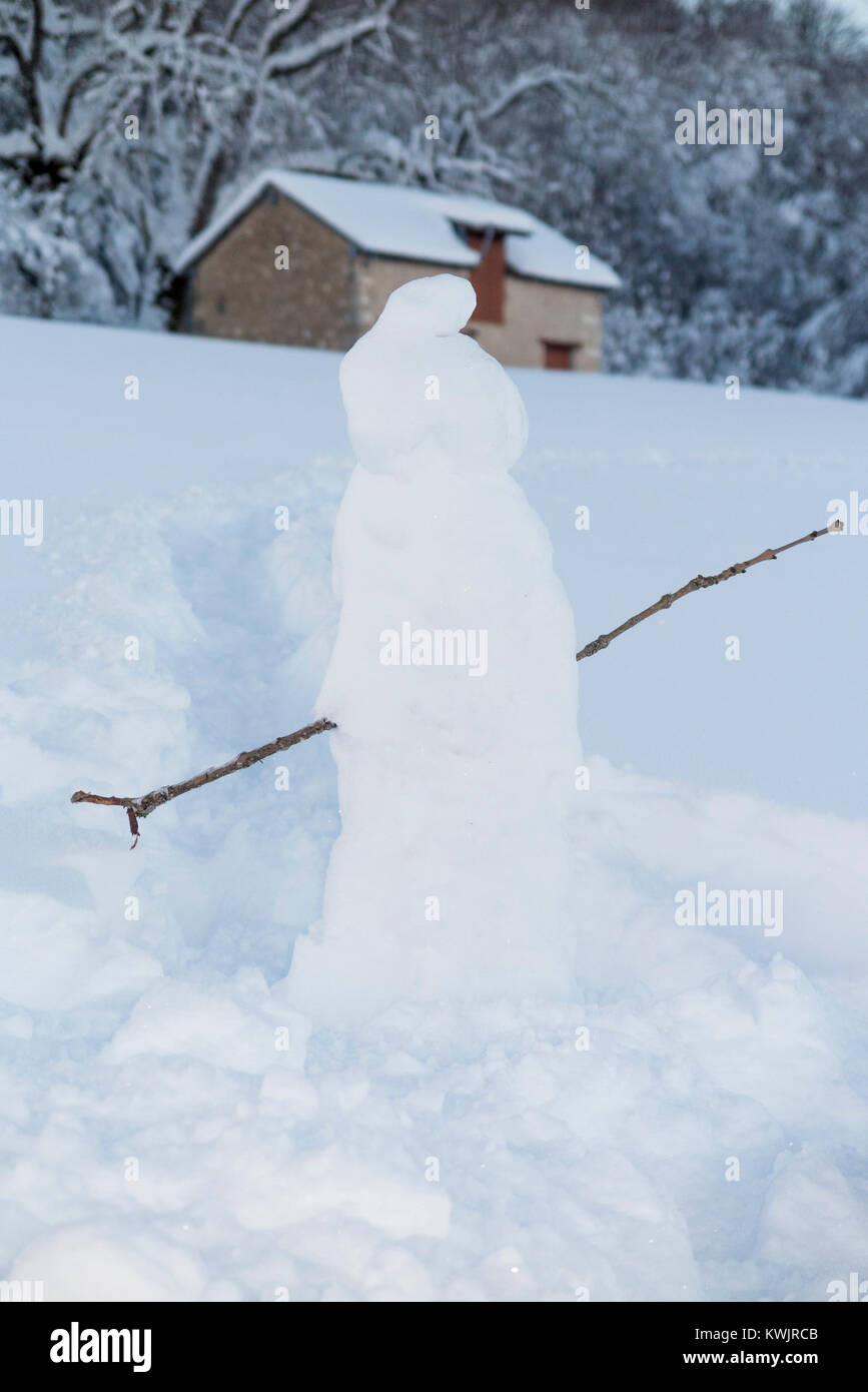 Stick arm snowman hi-res stock photography and images - Alamy