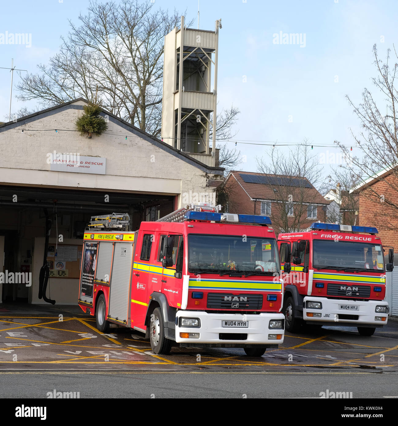 Two fire engines hi-res stock photography and images - Alamy