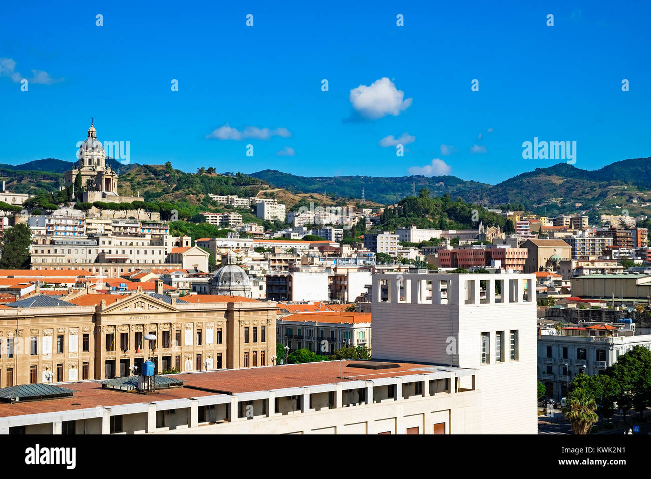 City plan Messina Italy