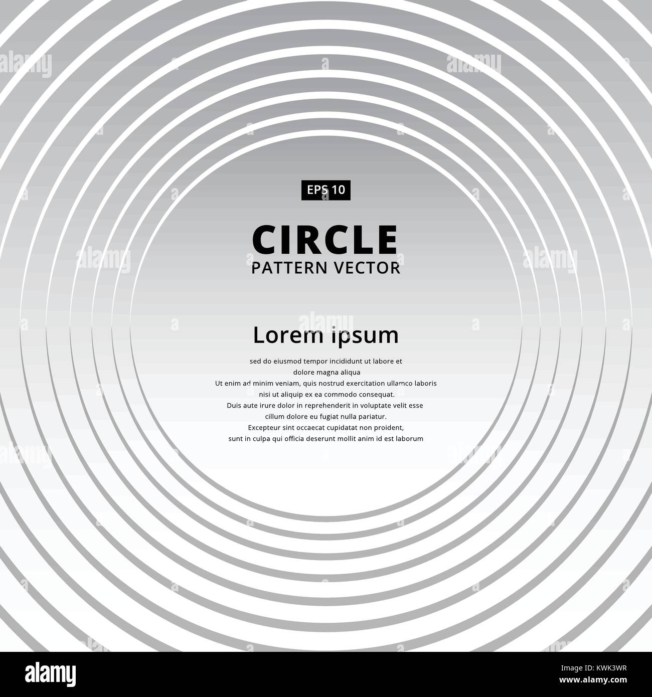 Abstract geometric circle white and gray pattern overlap background ...