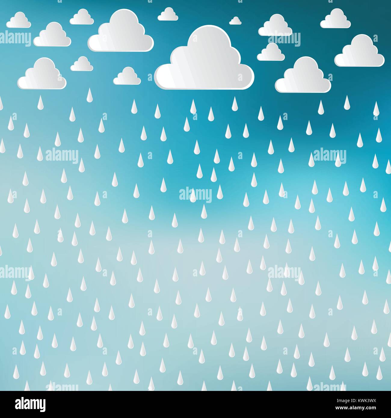rain cartoon background