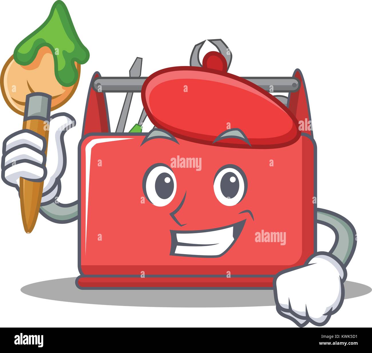 Artist tool box character cartoon Stock Vector Image & Art Alamy