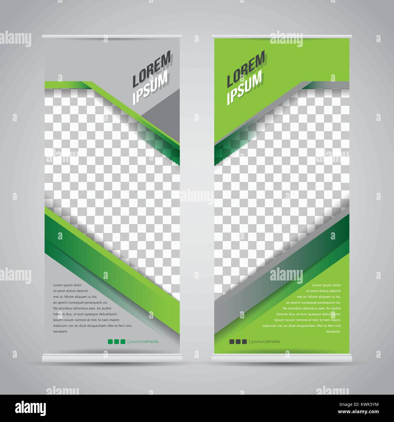 Roll up banner stand hi-res stock photography and images - Alamy