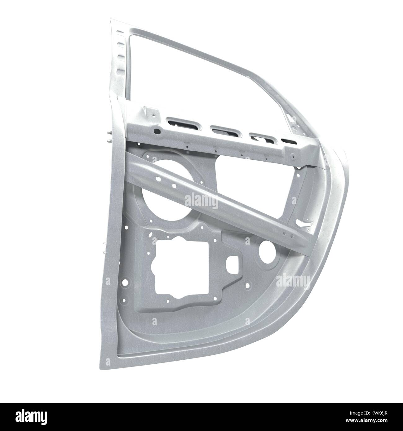 Car Door Frame on white. 3D illustration Stock Photo Alamy