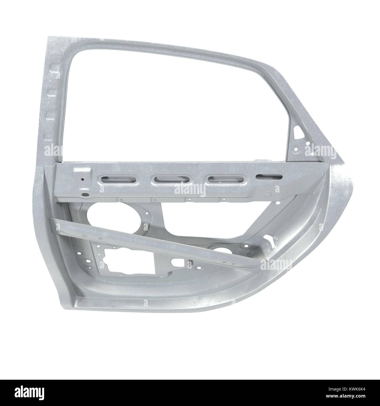 Car Door Frame on white. 3D illustration Stock Photo Alamy
