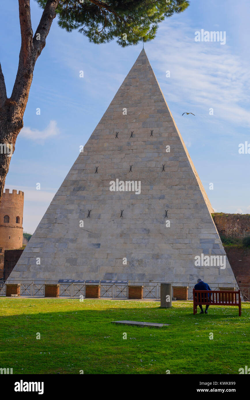 Caius Cestius Pyramid Rome