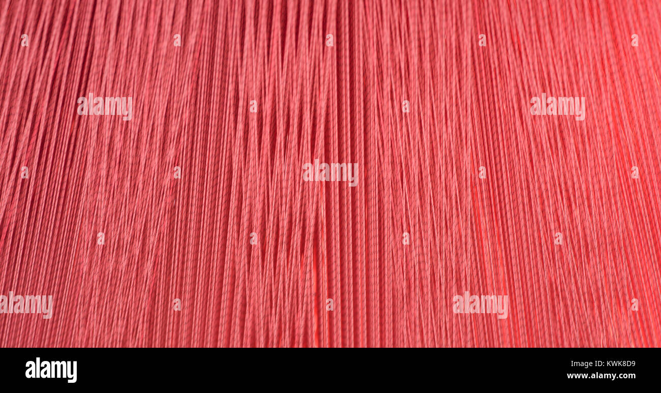 Textile weaving yarns Stock Photo
