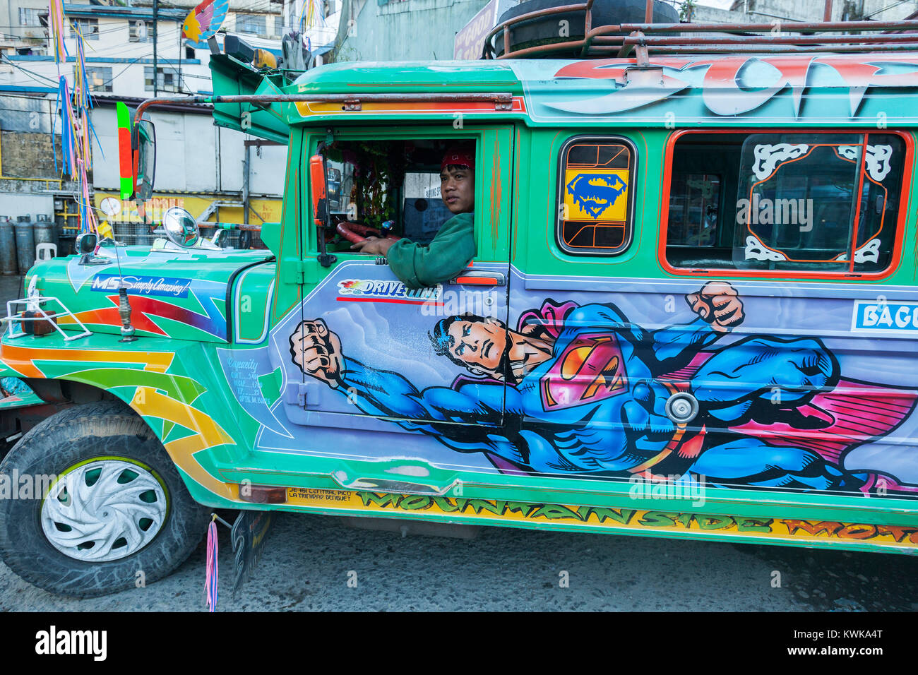 Jeepneys public transport from Philippines Stock Photo