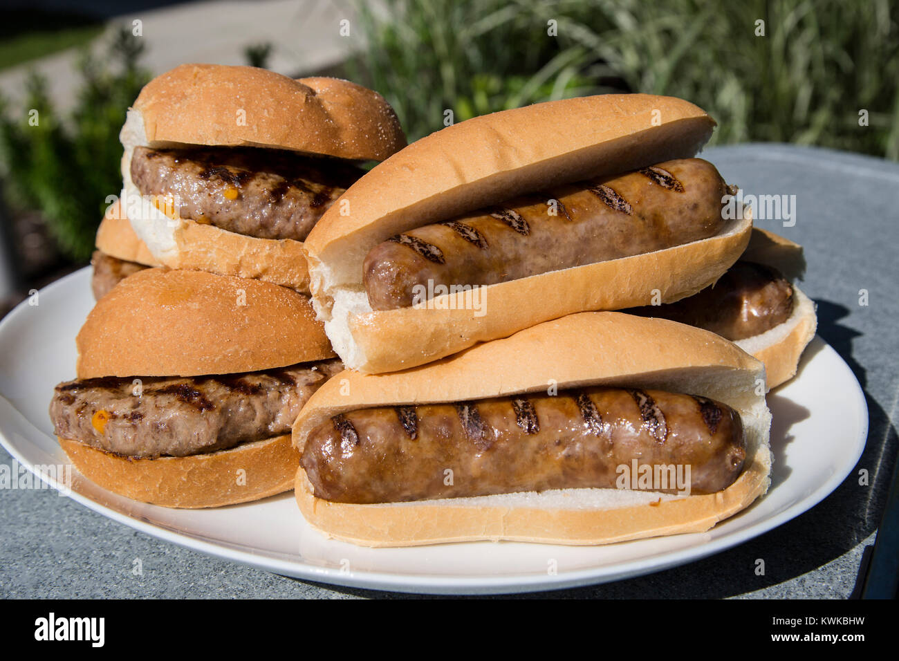 Stayer Family of Johnsonville Sausage Stock Photo