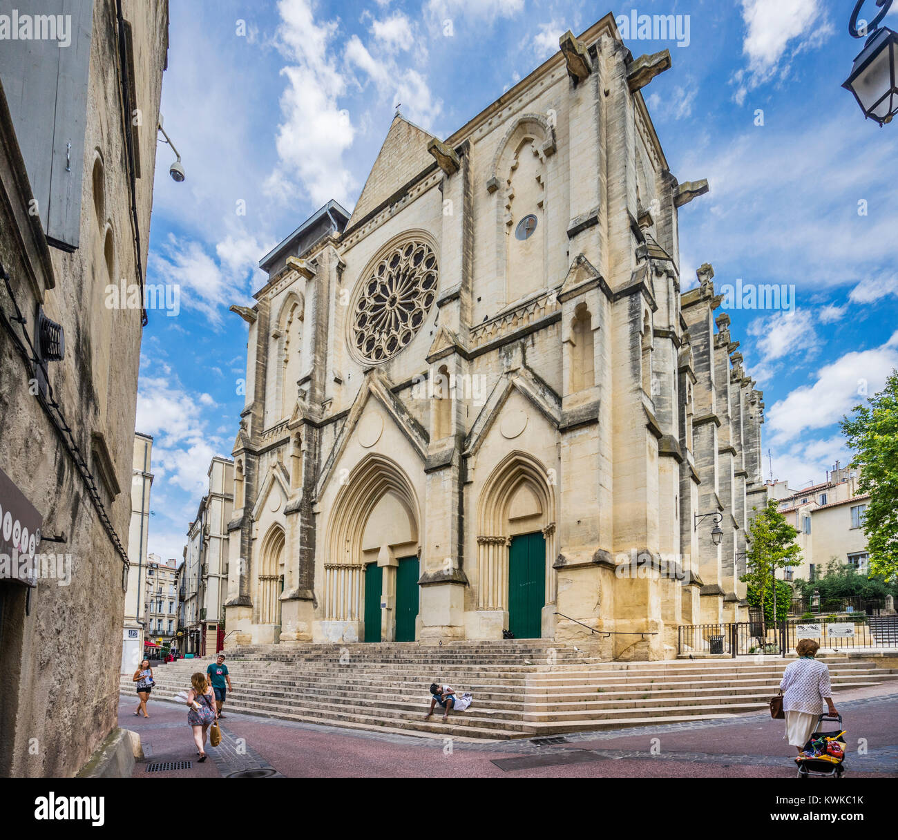 France, Hérault department, Montpellier, Church of Saint-Roch, dedicated the saint that was a native of Montpellier Stock Photo