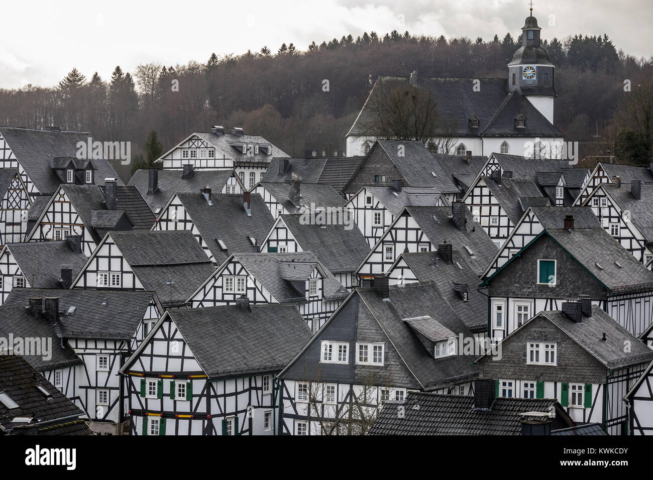 historical old town of Freudenberg, North Rhine-Westphalia, Germany ...