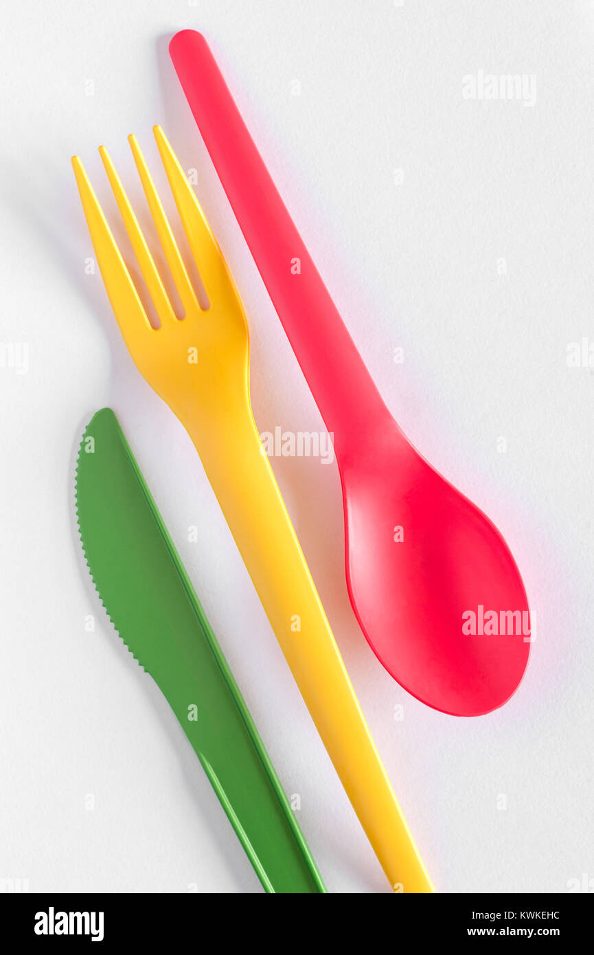 Plastic Utensils High Resolution Stock Photography and Images Alamy