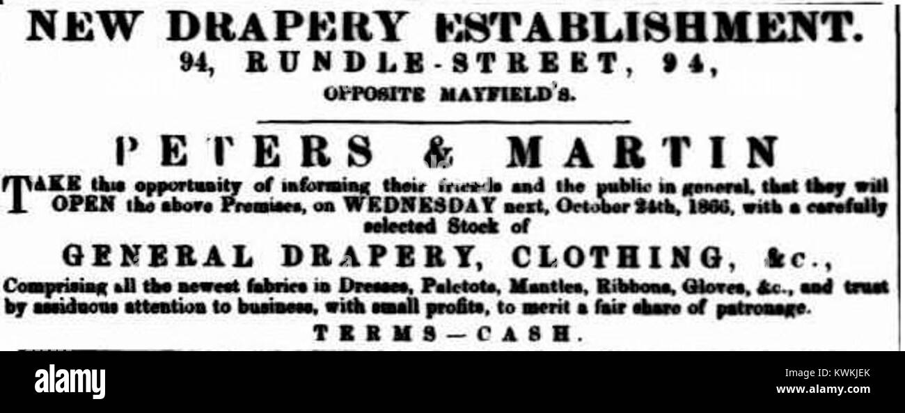 Advertisement from The South Australian Advertiser, dated October 24 ...