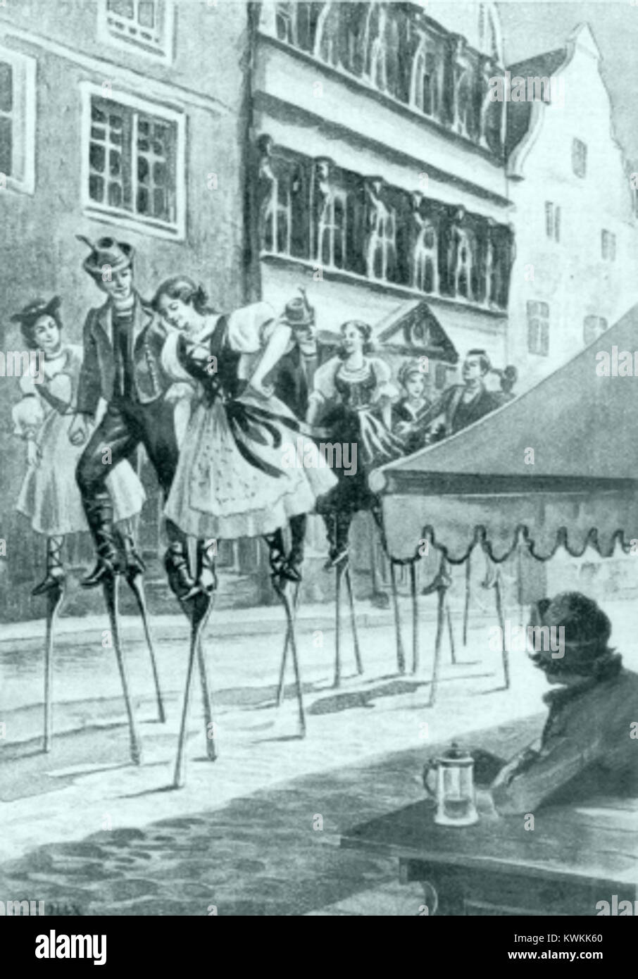 Illustration by Georges Roux from The Danube Pilot, showing detailed ...