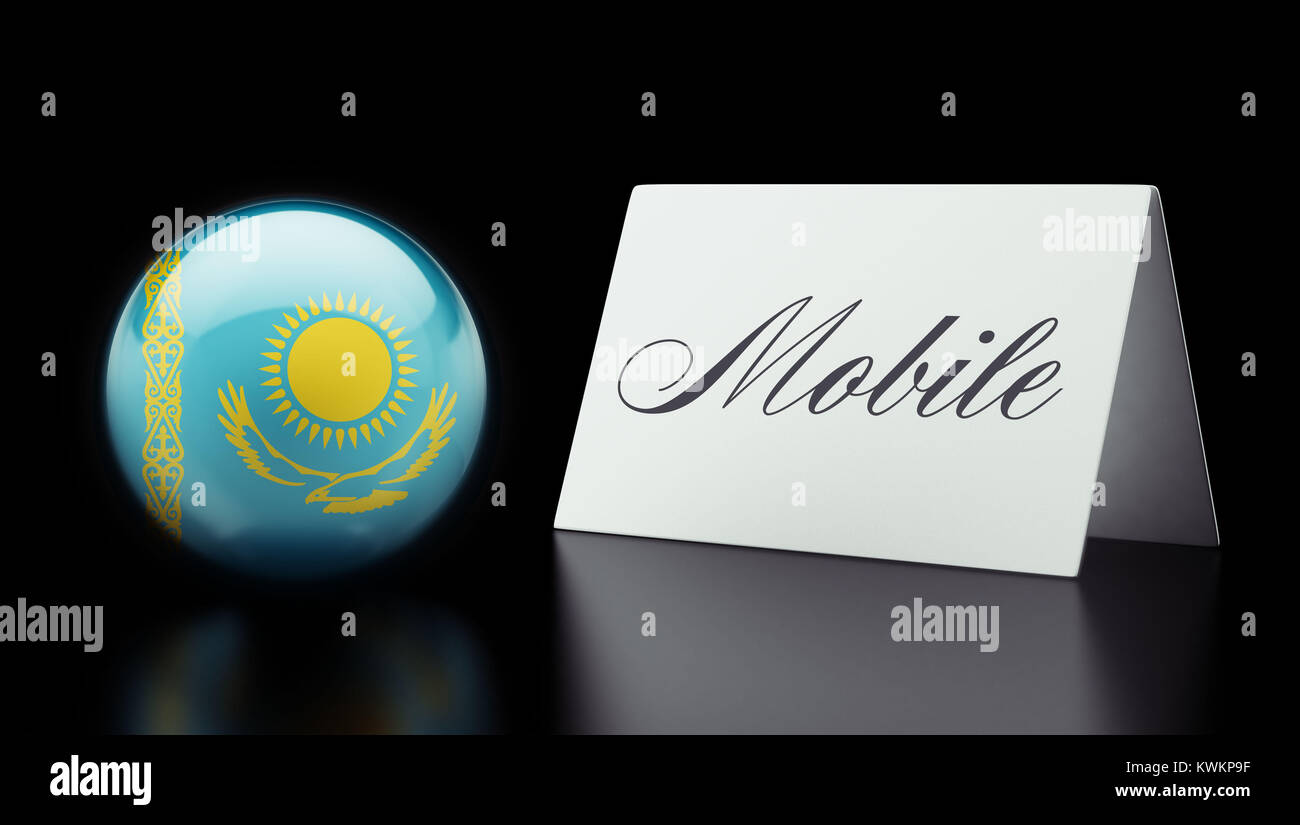 Kazakhstan High Resolution Mobile Concept Stock Photo Alamy