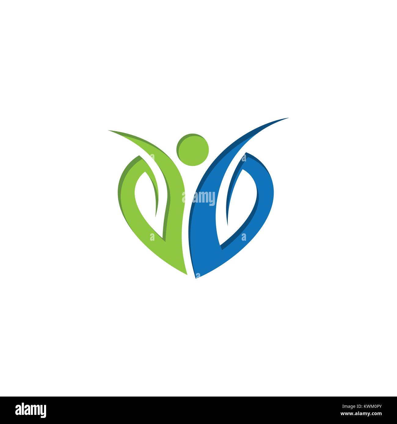 people leaf logo Stock Vector Image & Art - Alamy