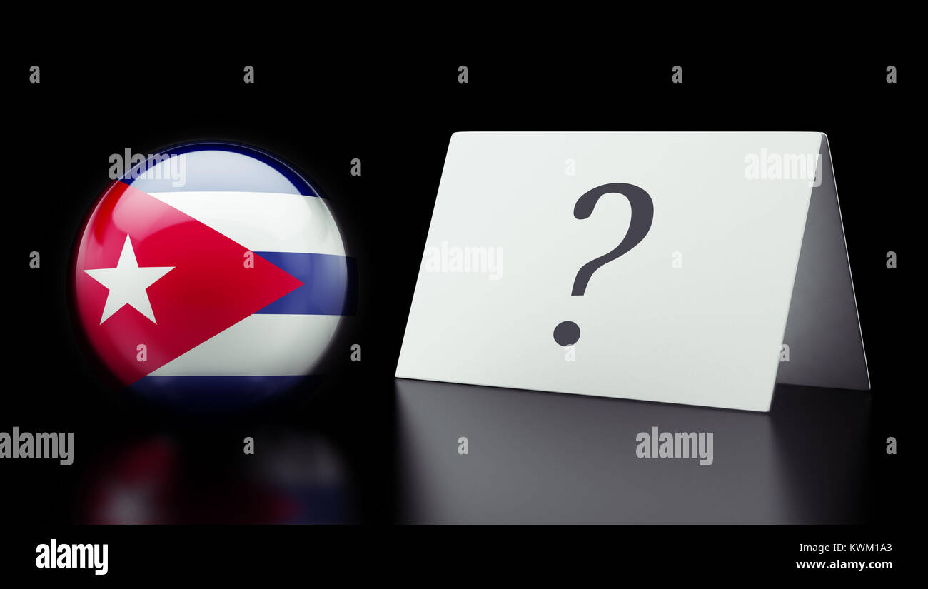 Cuba High Resolution Question Mark Concept Stock Photo Alamy