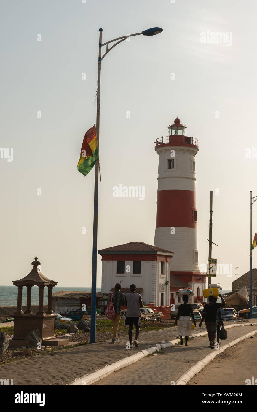 Jamestown lighthouse, Jamestown, Accra, Ghana, Africa Stock Photo