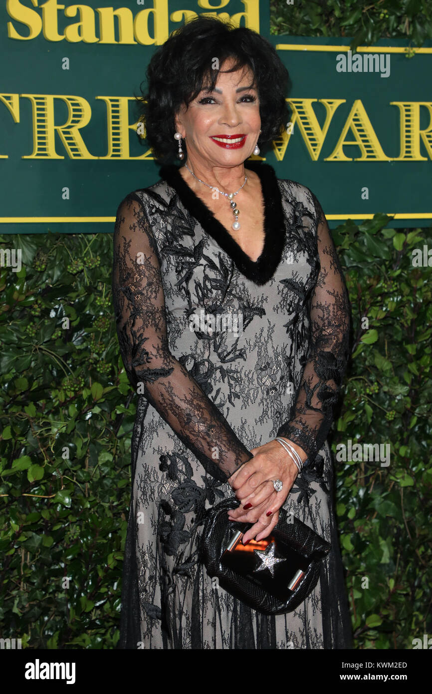 The Evening Standard Theatre Awards 2017 - Arrivals  Featuring: Dame Shirley Bassey Where: London, United Kingdom When: 03 Dec 2017 Credit: Lia Toby/WENN.com Stock Photo