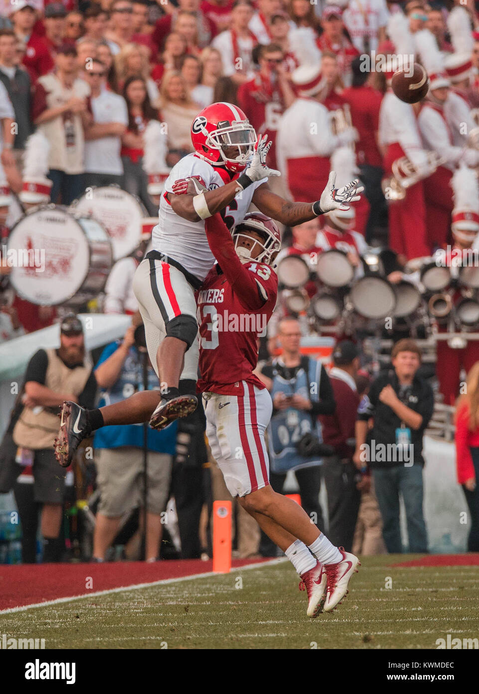 Pasadena, CA. 1st Jan, 2018. wide receiver (6) Javon Wims goes