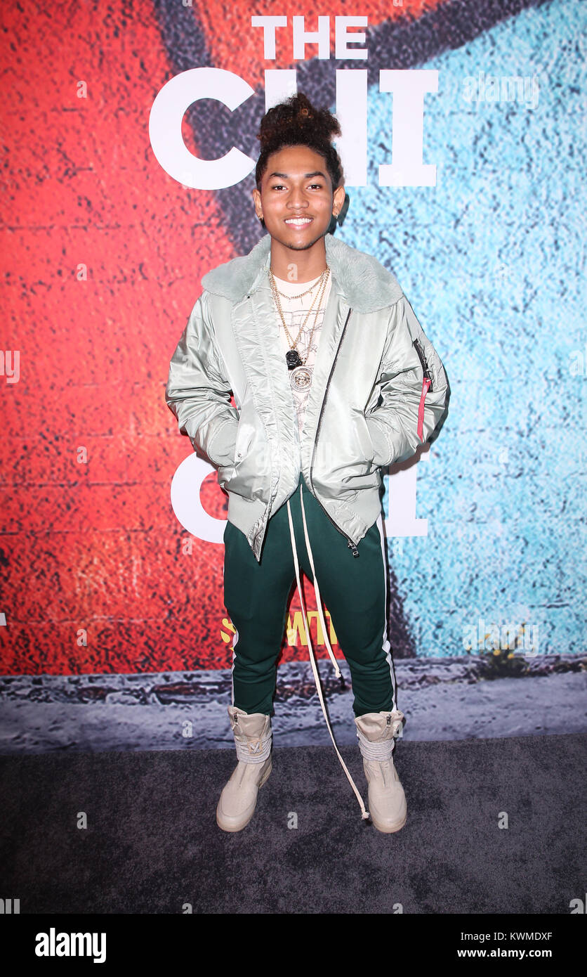 Los Angeles, Ca, USA. 3rd Jan, 2018. Jahking Guillory, at 29th Premiere Of Showtime's 'The Chi' at The Downtown Independent in Los Angeles, California on January 3, 2018. Credit: Faye Sadou/Media Punch/Alamy Live News Stock Photo