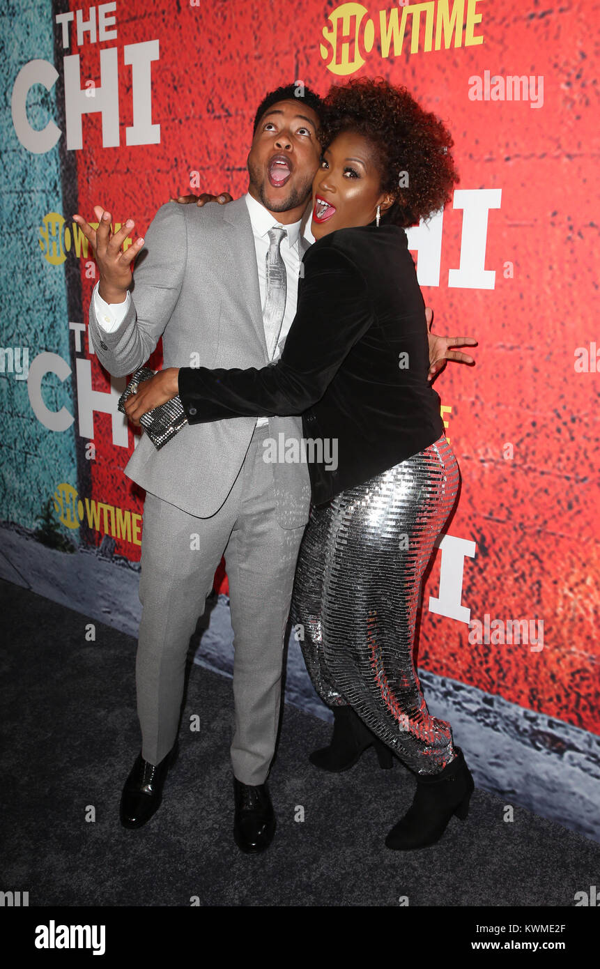 Los Angeles, Ca, USA. 3rd Jan, 2018. Jacob Latimore, Yolonda Ross, at