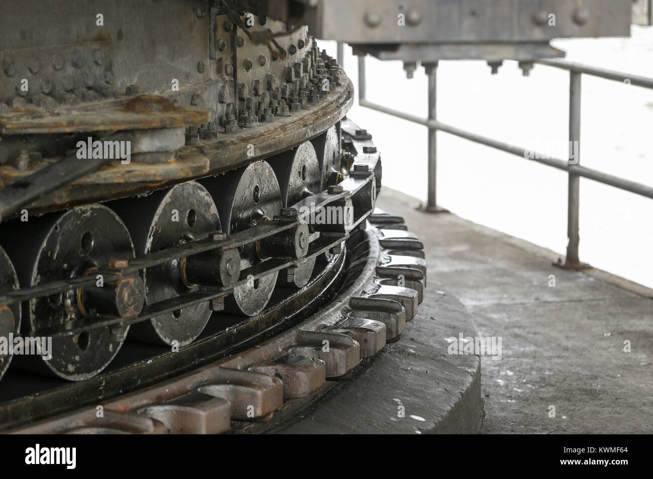 Davenport, Iowa, USA. 12th Oct, 2016. The Government Bridge turnstile