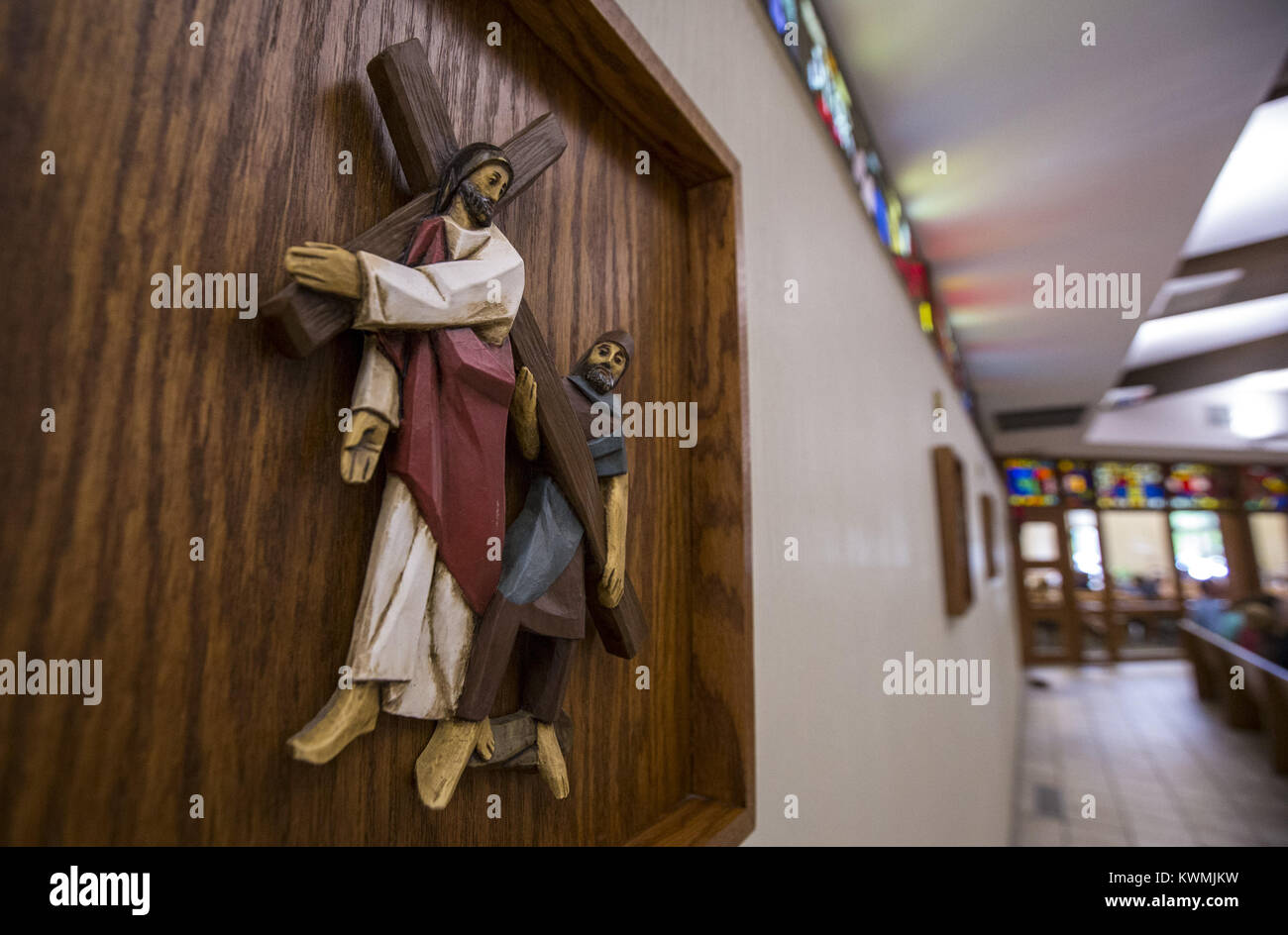 Bettendorf, Iowa, USA. 3rd Sep, 2017. One of the stations of the cross