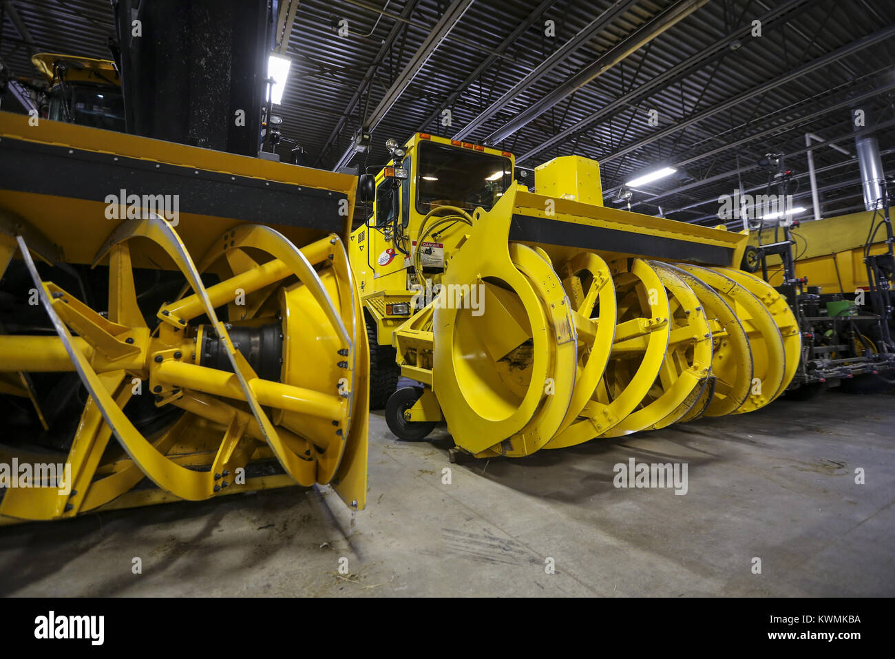 Moline Iowa Usa 18th Oct 2017 Snow Removal Equipment Is Seen