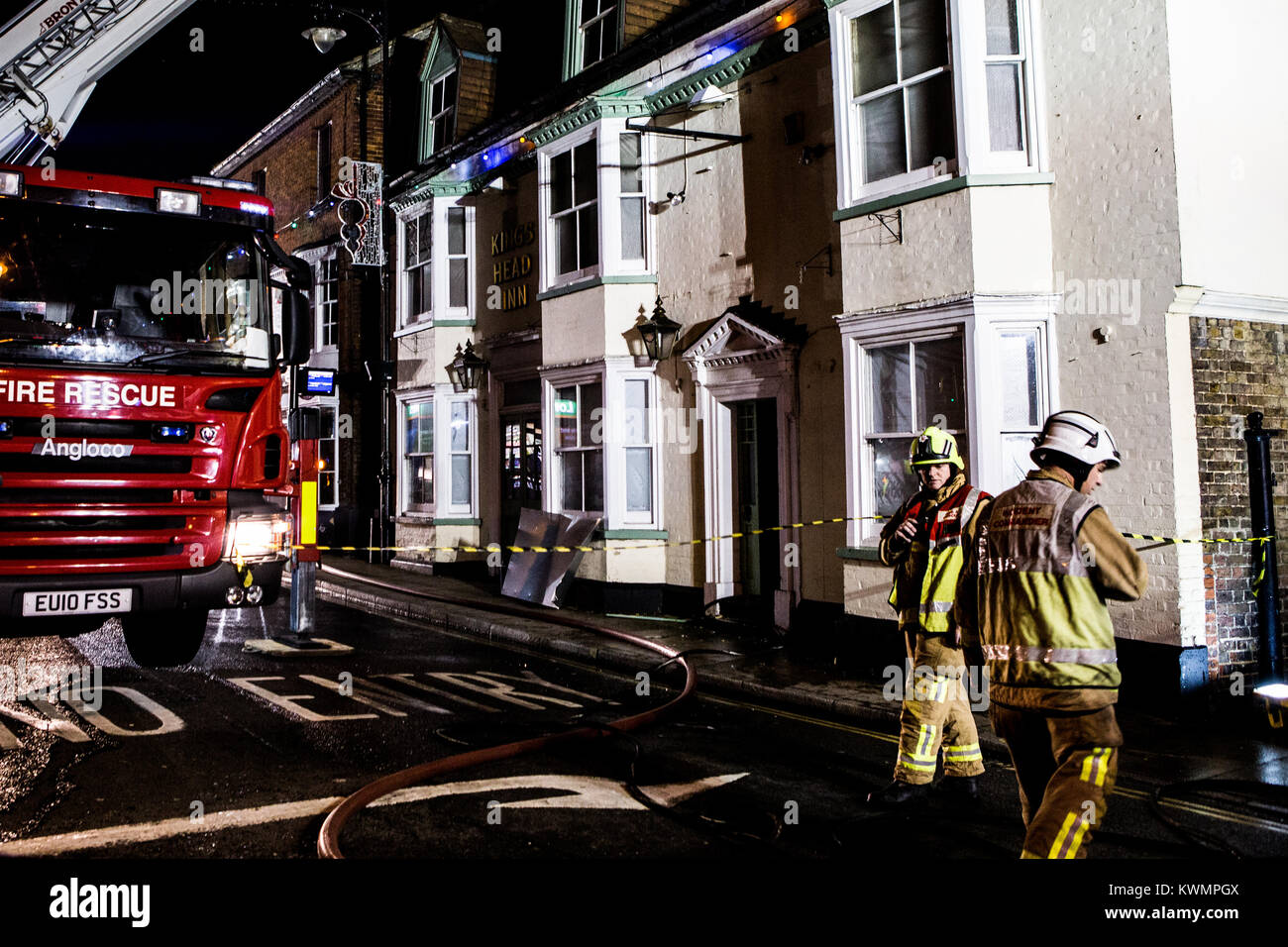 Rochford, Essex, UK 4th January 2018: Essex County Fire and Rescue ...