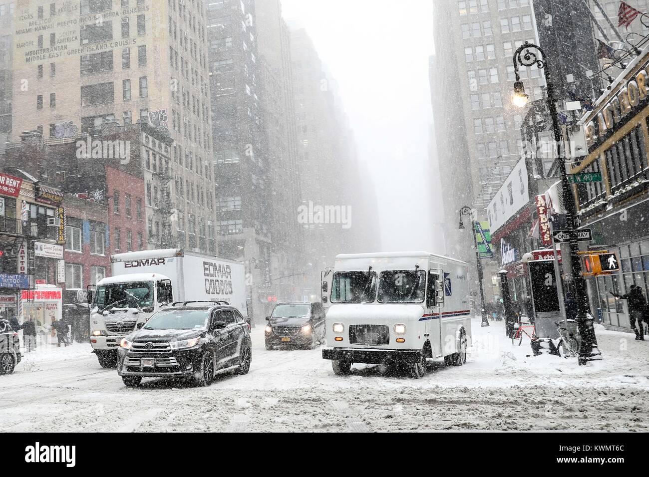 Moving Around The Port Authority Bus Terminal In Manhattan On A