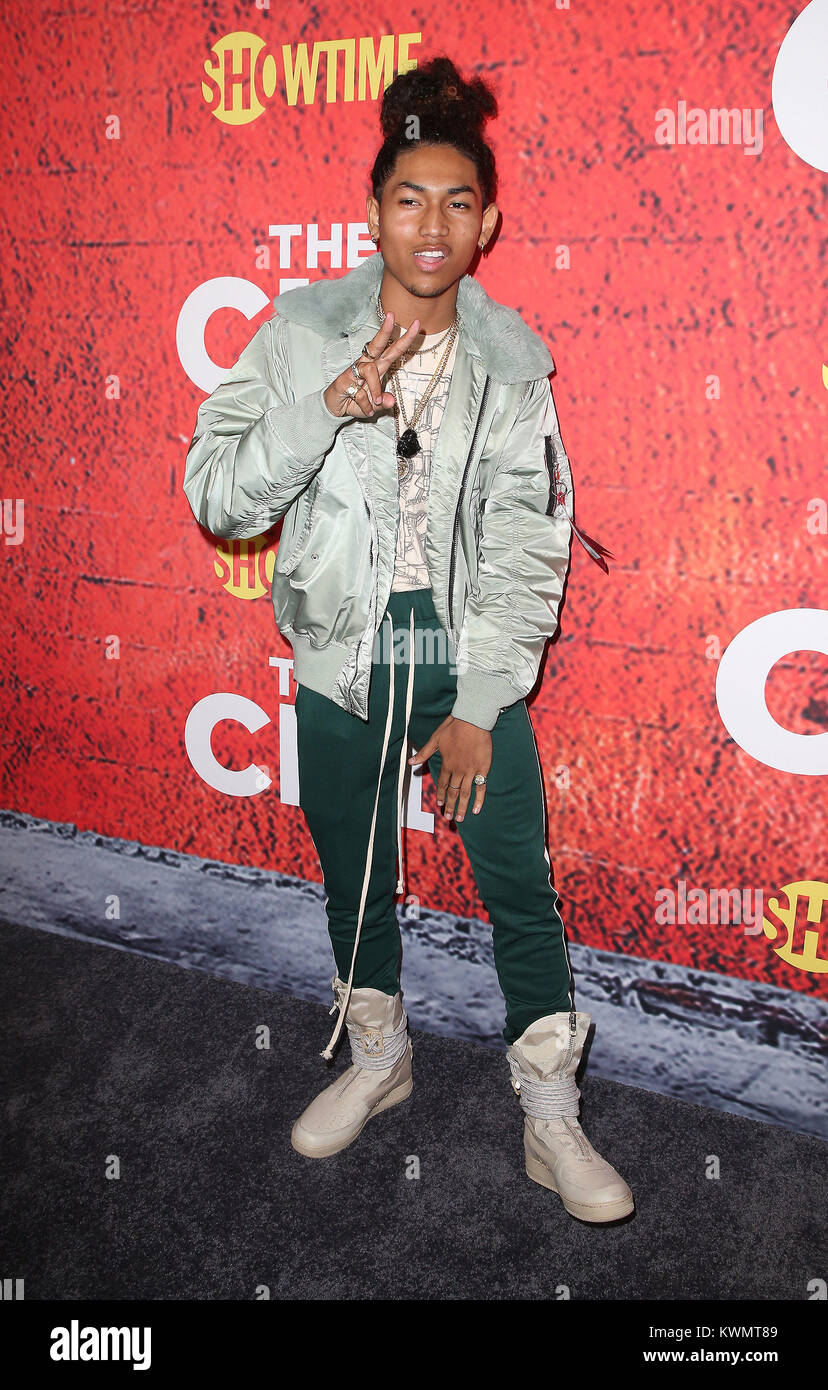 Los Angeles, California, USA. 3rd Jan, 2018. 03 January 2018 - Los Angeles, California - Jahking Guillory. Showtime's ''The Chi'' Los Angeles Premiere held at Downtown Independent. Photo Credit: F. Sadou/AdMedia Credit: F. Sadou/AdMedia/ZUMA Wire/Alamy Live News Stock Photo