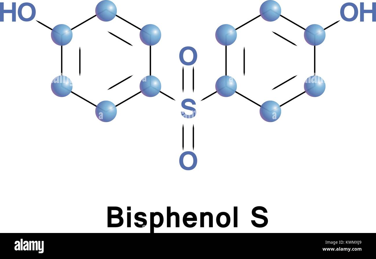 Bisphenol S, or BPS Stock Vector