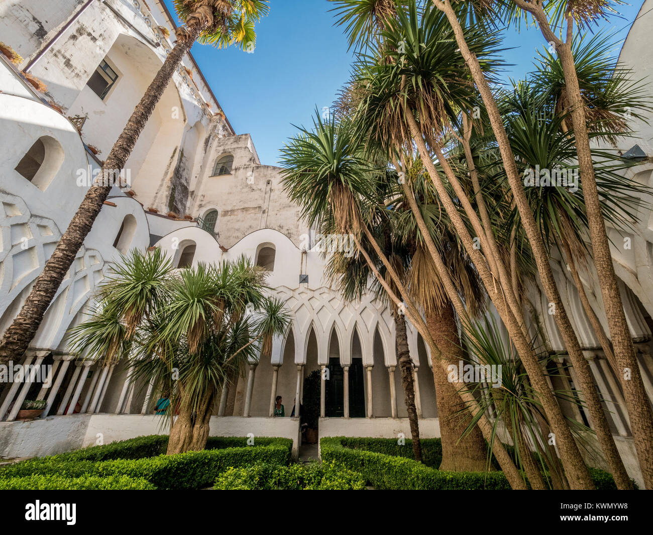 Il Chiostro del Paradiso. Paradise Cloister, in Amalfi Cathedral,  Italy. Stock Photo