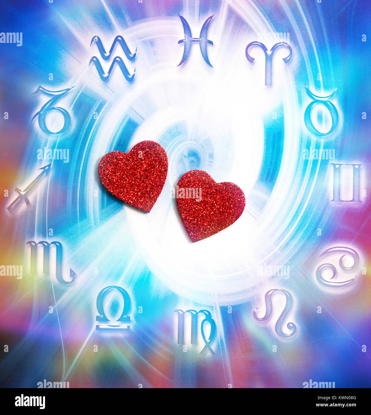 astrology and love concept Stock Photo