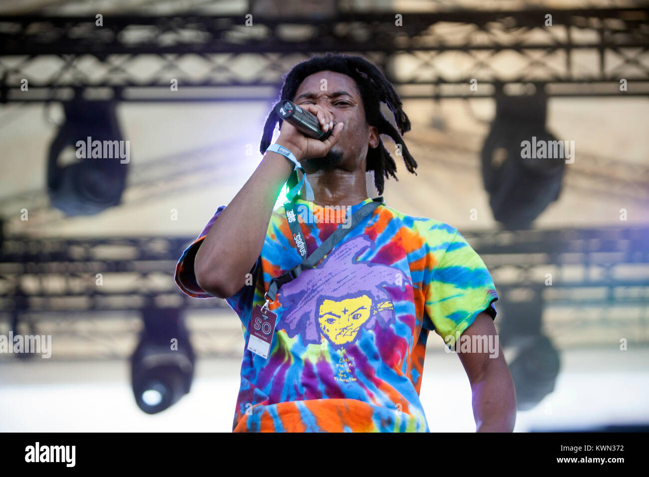 The American rapper Denzel Curry performs a live concert at the German ...
