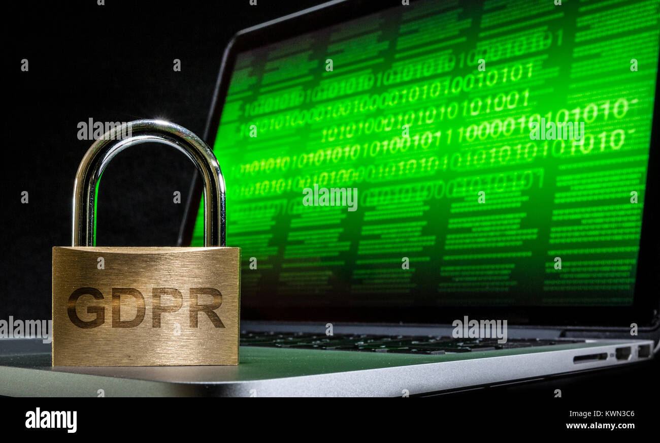 GDPR general data protection regulation concept image Stock Photo