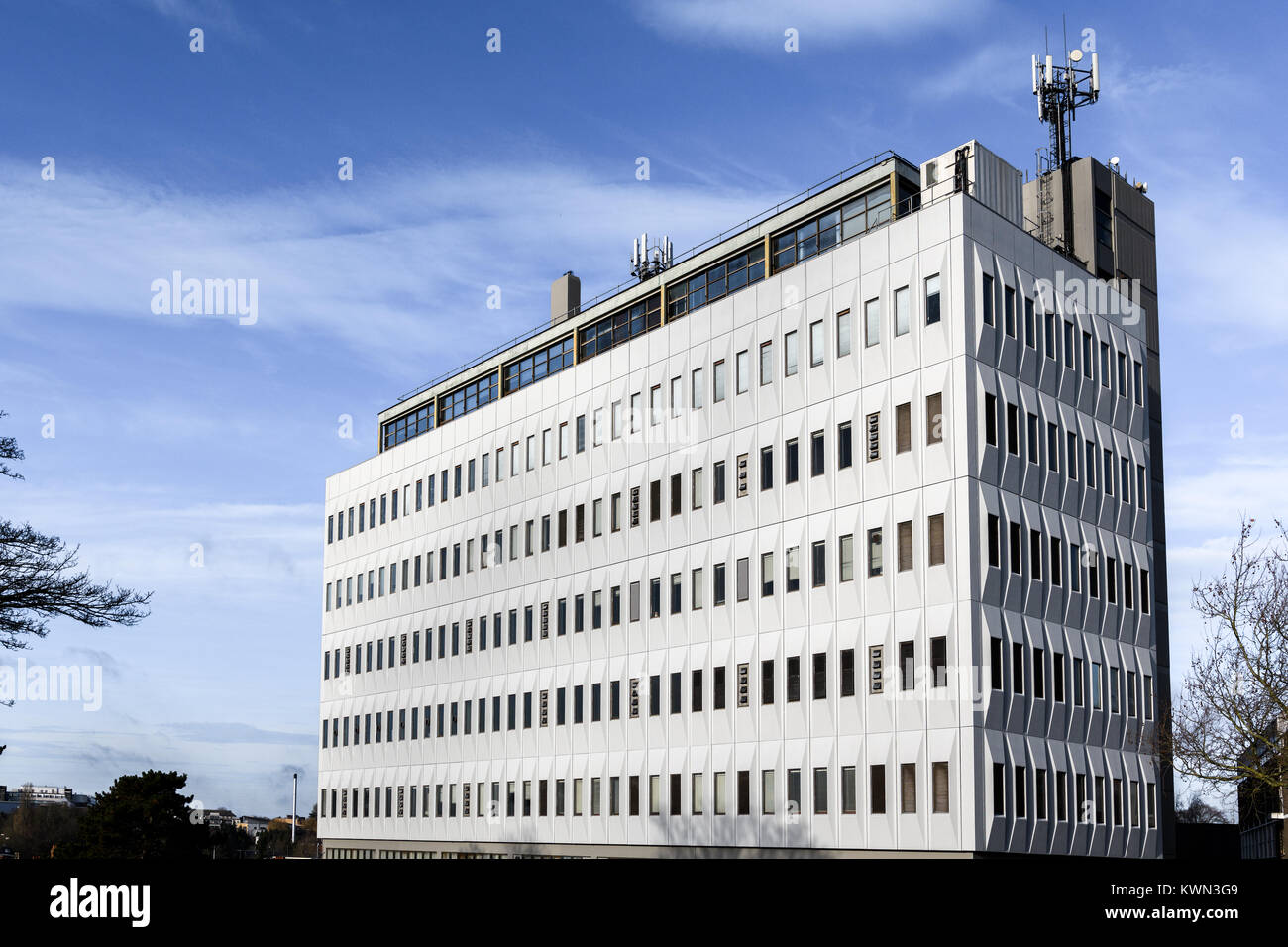 Post office concrete building, at Kettering, England Stock Photo Alamy