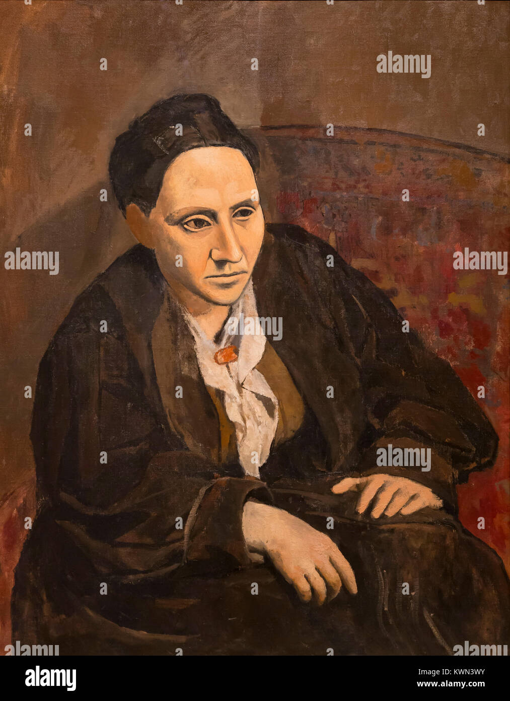 Gertrude Stein, Pablo Picasso, 1905-1906,z Stock Photo