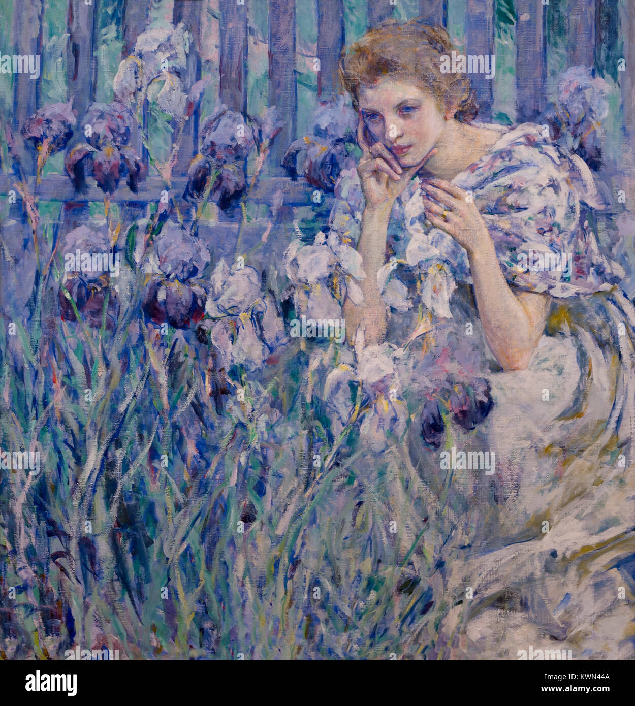 Fleur de Lis, Robert Reid, circa 1895-1900, Metropolitan Museum of Art, Manhattan, New York City, USA, North America Stock Photo