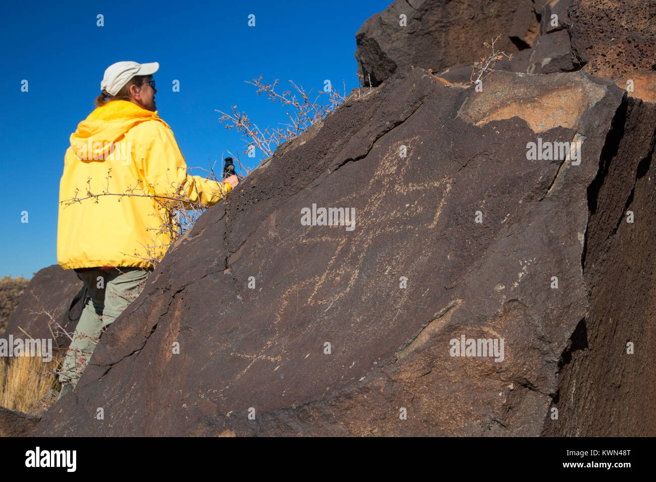 Petroglyphs, Tome Hill Park, El Camino Real de Tierra Adentro National Historic Trail, New