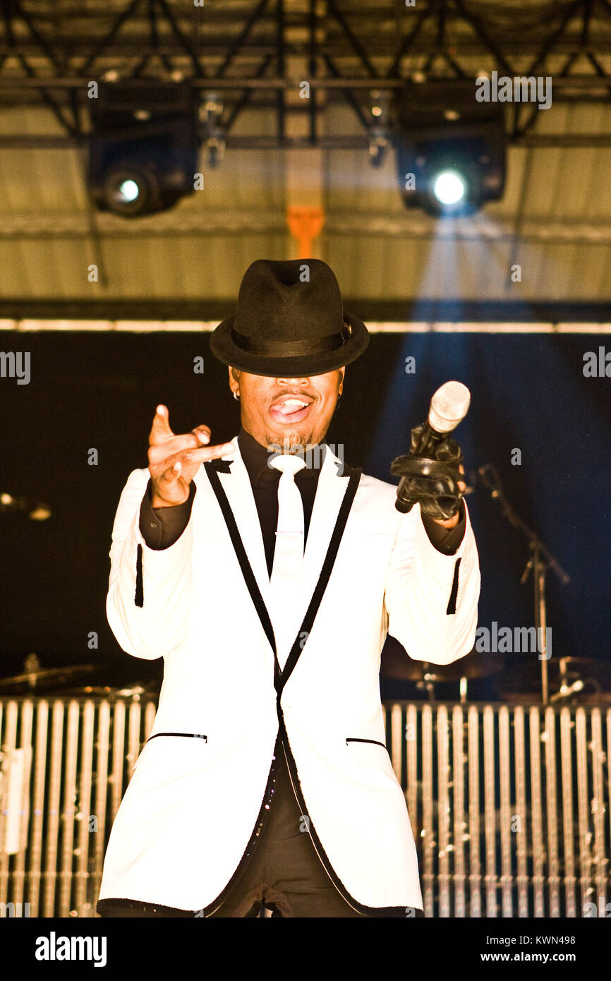 The American dancer, singer and actor Ne-Yo performs a live concert at Tap-1 in Copenhagen. Denmark 21/02 2010. Stock Photo
