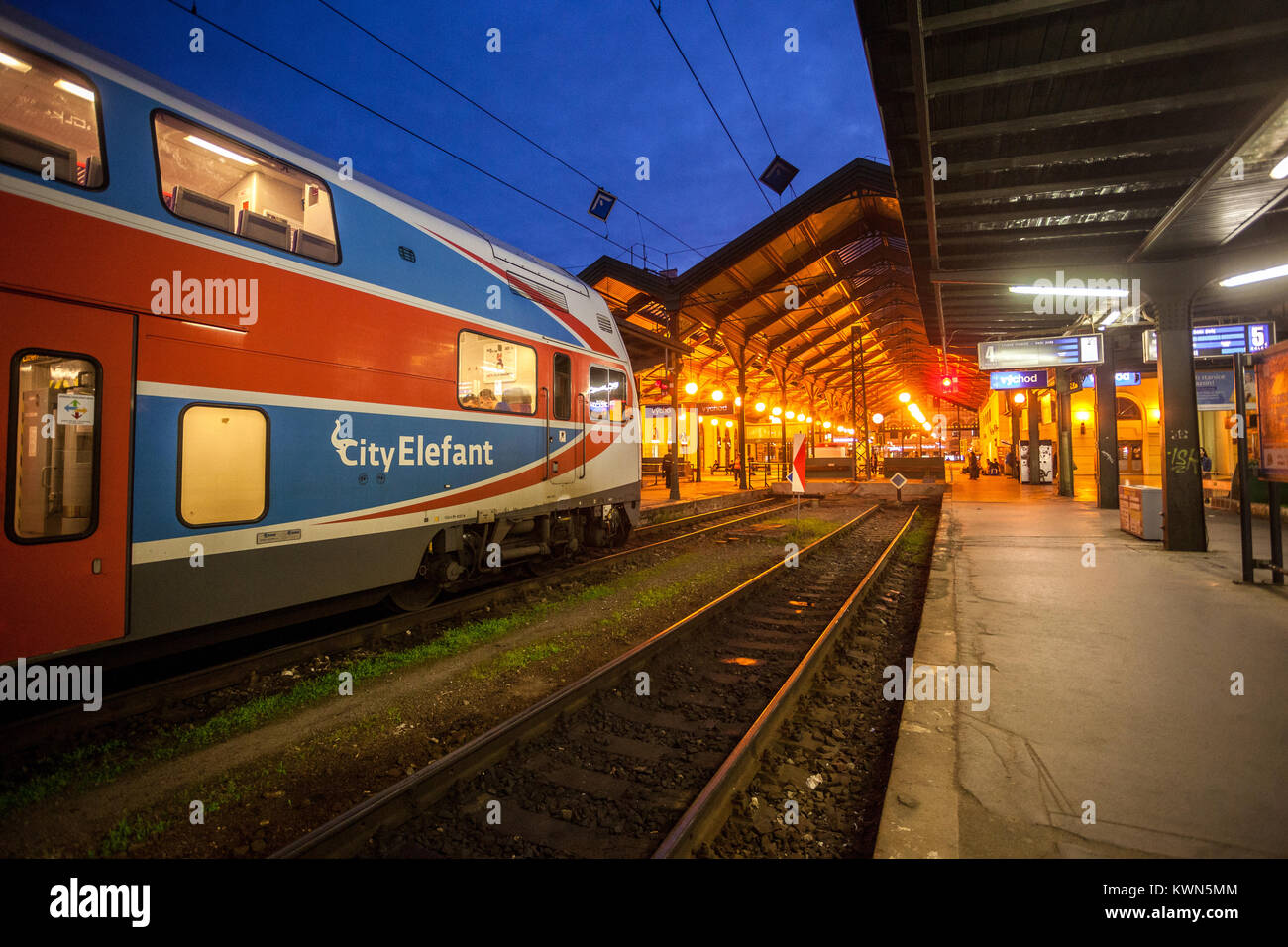 Prague Masaryk railway station, train station, Czech Republic Europe