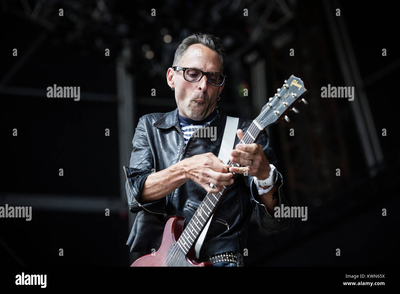The American punk rock band Bad Religion performs a live concert at the Scandinavian heavy metal