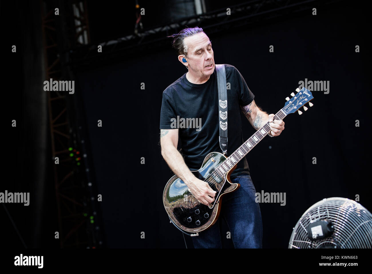 The American punk rock band Bad Religion performs a live concert at the Scandinavian heavy metal