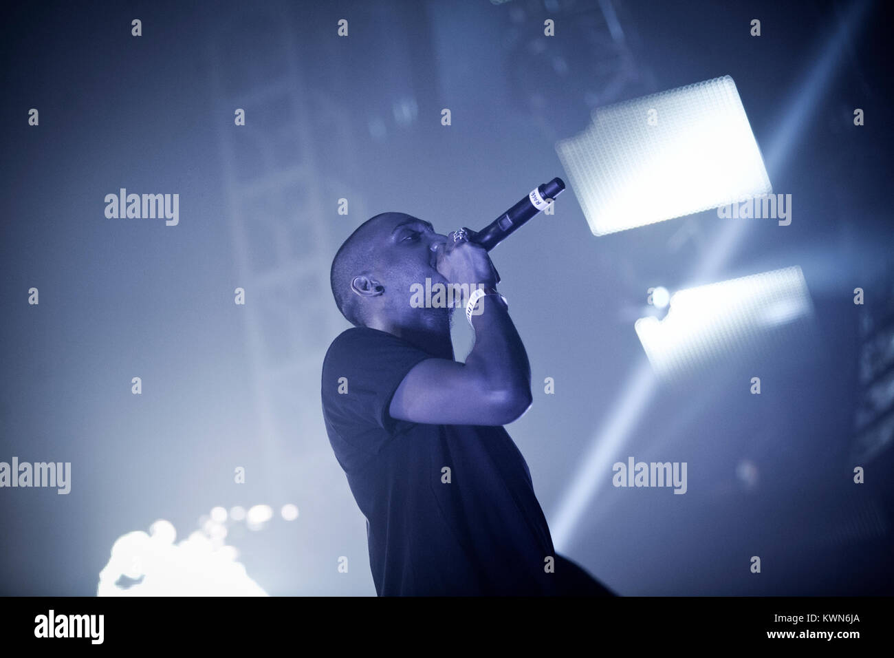 The British electronic music duo Chase & Status performs a live concert