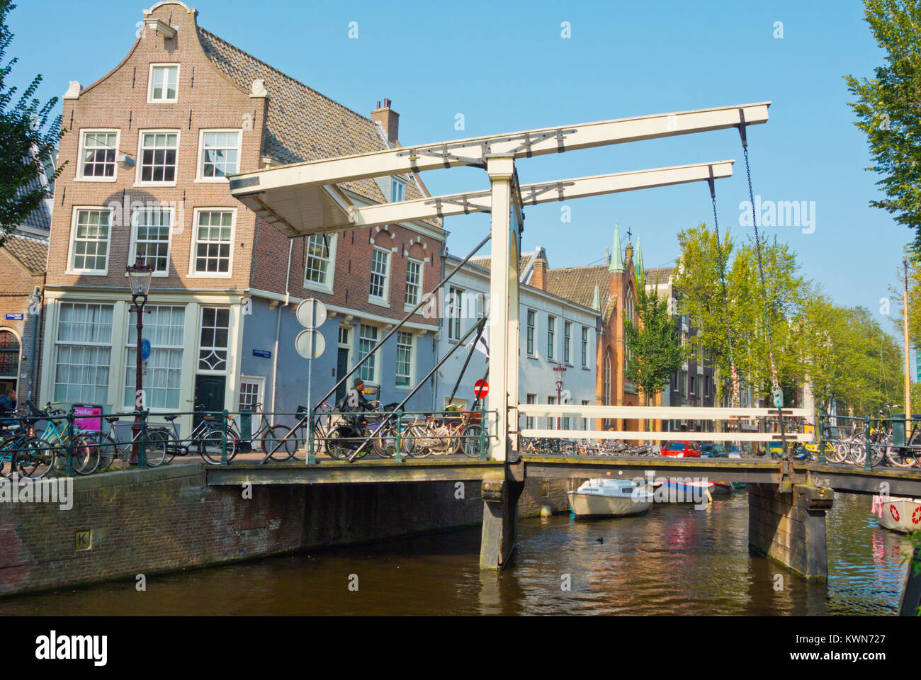 Stallmeestersbrug, draw bridge, Amsterdam, The Netherlands Stock Photo